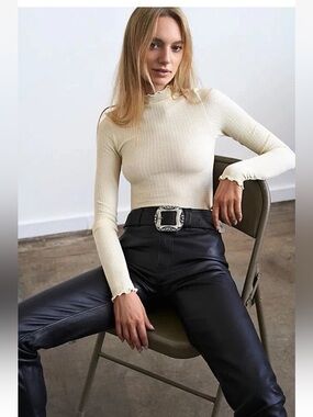 Bundle of 2 free people intimately make it a mock neck seamless body suit